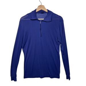 Patagonia Capilene 1/4 Zip Long Sleeve Baselayer Shirt Women's L USA Made 45451